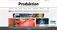 Desktop Screenshot of produktion.de